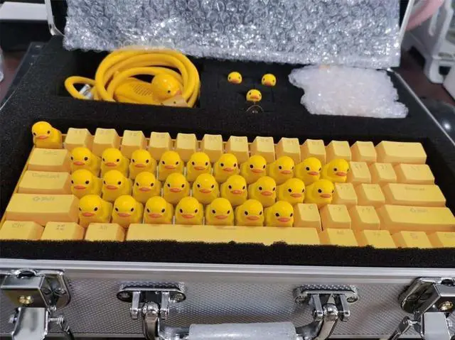 Alt view image 7 of 7 - Generic Duck Keyboard, Quacking, LED Backlit, Wired, 61-Key, Themed (Duck), USB, PC, Laptop