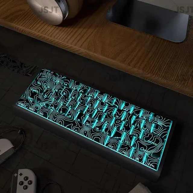 Alt view image 7 of 7 - Comfort Focused 131-Key Keycap Set with Side Backlit for Mechanical Keyboard Home and Office Use