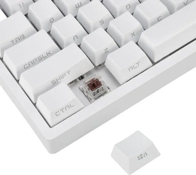 Alt view image 6 of 7 - 80% Mechanical Keyboard with RGB 87 Keys 2.4G BT3.0 5.0 Type C, Brown Switch for Wins XP, Wins ME, HarmonyOS, Wins 10, Wins 7, Wins 8, Vista, and More