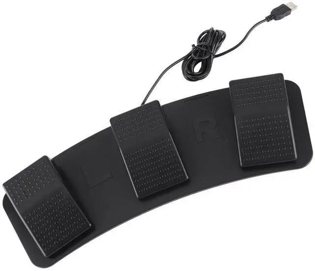 Alt view image 5 of 7 - Foot Switch with USB Interface Cable 3 Position Electric Pedal Switch Computer Connection Part