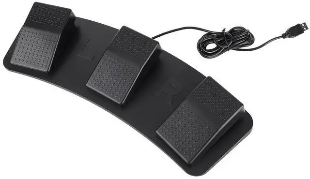 Alt view image 4 of 7 - Foot Switch with USB Interface Cable 3 Position Electric Pedal Switch Computer Connection Part