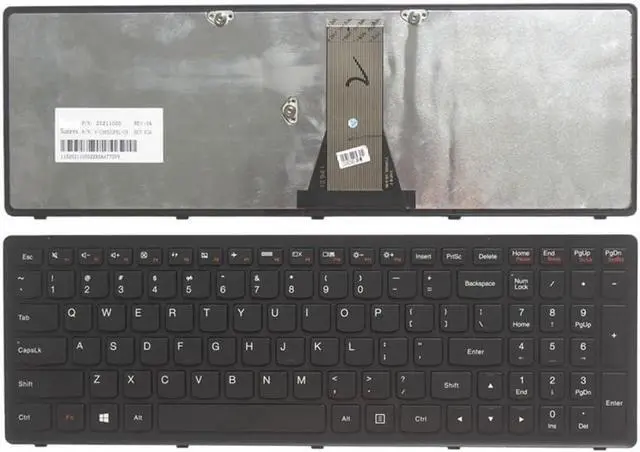 Main image of US Keyboard Compatible with S500 G500S G505S G510S S510p Z501 Z510 FZ510 Flex 15 Z505 Compatible English Layout(Black NO Backlit)