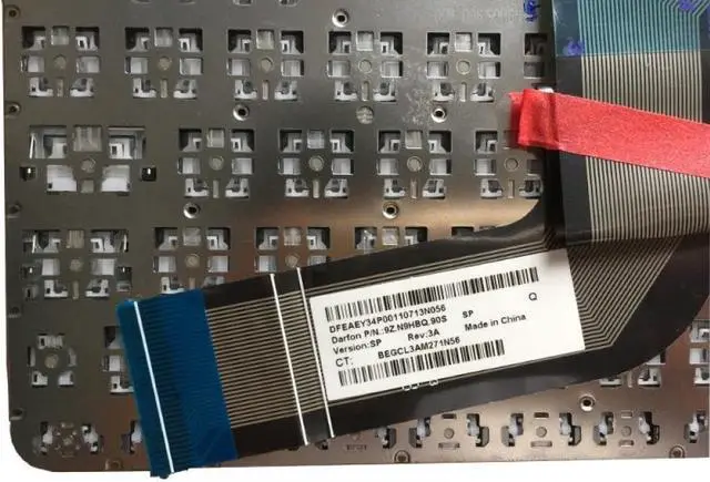 Alt view image 2 of 5 - Spanish Backlit Keyboard Compatible with 17-f084ca 17-f113dx 17-f114dx 17-f115dx