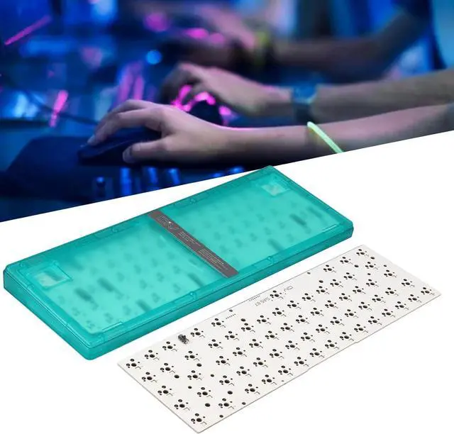 Alt view image 5 of 7 - DIY Mechanical Keyboard Kit, 67 Keys Wired Custom Gaming Keyboard, Switch Hot Swap, RGB Backlit, Support 5pin 3pin Switch, High Hardness ABS Shell (Green)