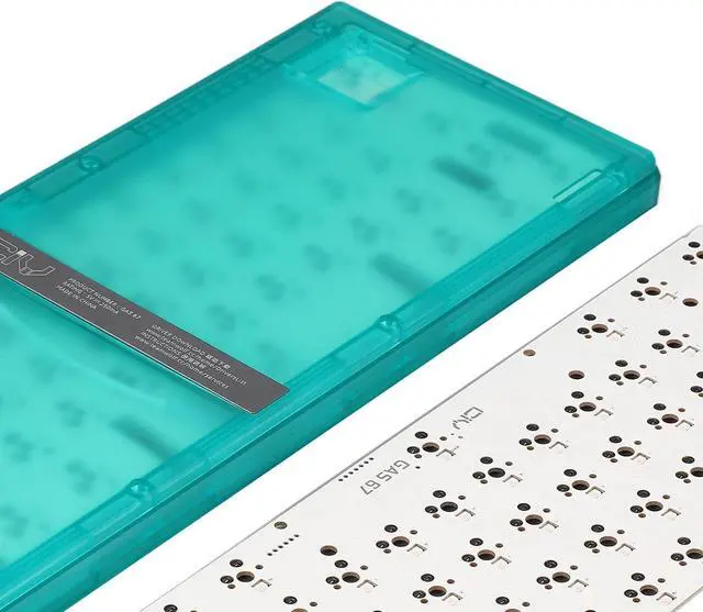 Alt view image 4 of 7 - DIY Mechanical Keyboard Kit, 67 Keys Wired Custom Gaming Keyboard, Switch Hot Swap, RGB Backlit, Support 5pin 3pin Switch, High Hardness ABS Shell (Green)