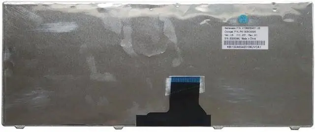 Alt view image 2 of 3 - US English Keyboard Compatible with ONE 1810 1810TZ 1810TG 1830T 8172 1551 3935 AO751H P1VE6 521 Black