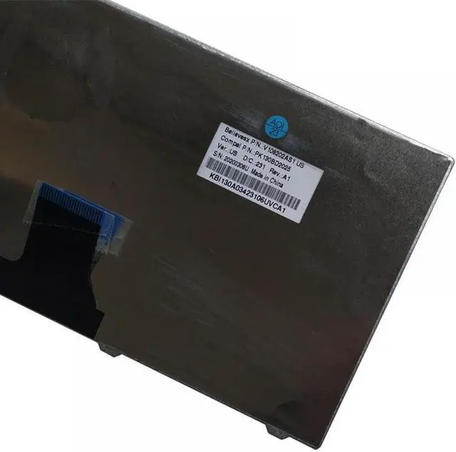 Alt view image 3 of 3 - US English Keyboard Compatible with ONE 1810 1810TZ 1810TG 1830T 8172 1551 3935 AO751H P1VE6 521 Black