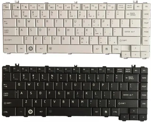 Alt view image 2 of 6 - US Layout Keyboard Compatible with Satellite C600 C600D L640 L600 L600D L630 C640 C645 L700 L640 L645 L730 L635(White)