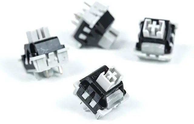 Alt view image 7 of 7 - Gray Wood Switches 5Pin With Bottom Housing 2-Stage Spring For Mechanical Keyboards Smooth Typing