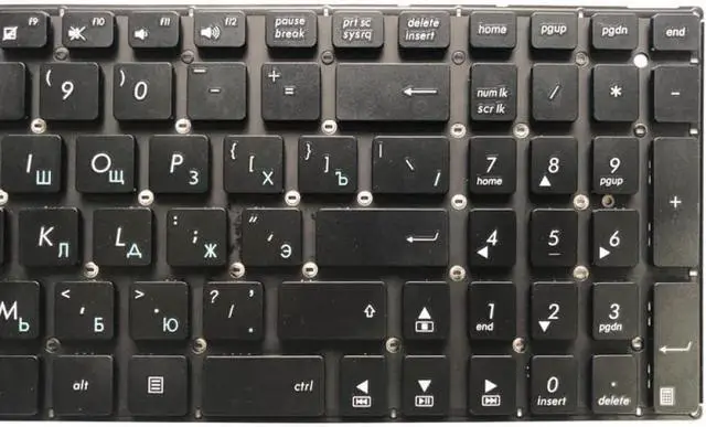 Alt view image 3 of 5 - Russian Keyboard Compatible with X555 Series Compatible with X555L X555LA X555LD X555LN X555LP X555LB X555LF X555LI X555U TP550 RU