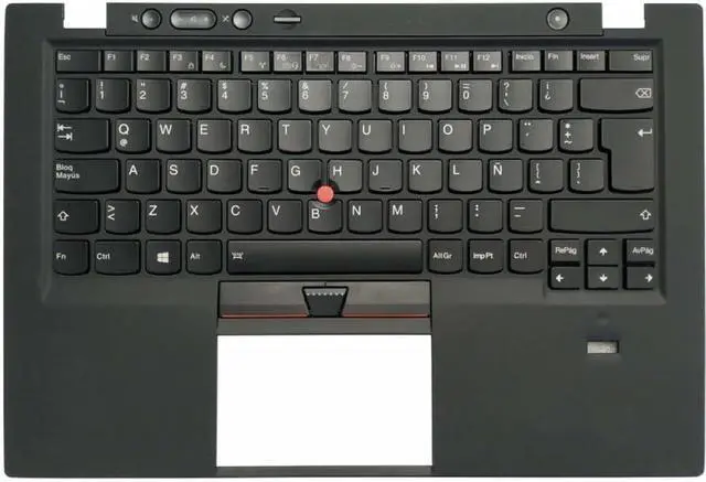 Main image of Latin Keyboard Compatible with X1 Carbon 1st Gen 2013 with Palmrest Upper Backlight Compatible Replacement