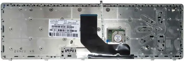 Alt view image 4 of 6 - US Keyboard Replacement Compatible with 8560p 8570p 8560b 6560b 6565b 6560p with Pointing Stick Compatible with Similar Models(Silver)