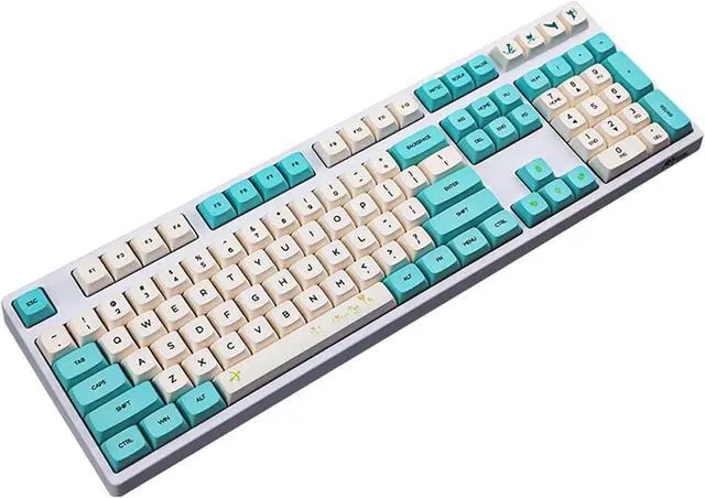 Alt view image 3 of 7 - 130 Key Key Cap Height Key Complete Set Spring Flower Dye Sublimation for Mechanical Keyboard