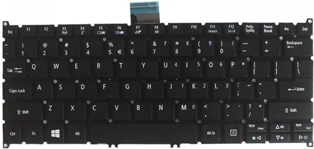 Alt view image 2 of 5 - US Keyboard Compatible with B116-M B116-MP P236-M P238-M Black Without Frame