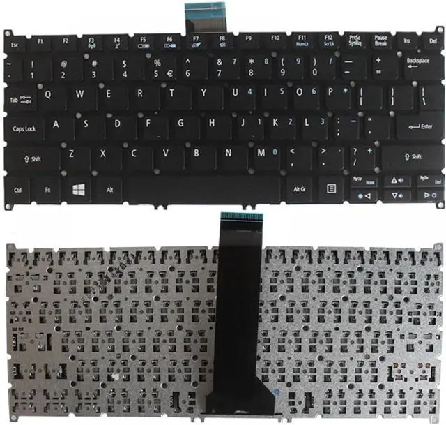 Main image of US Keyboard Compatible with B116-M B116-MP P236-M P238-M Black Without Frame