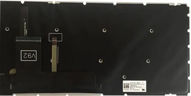 Alt view image 2 of 5 - Backlit English Keyboard Compatible with Satellite L50B L55B S55B S50B Compatible US Layout Black