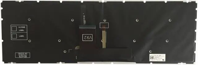 Alt view image 5 of 5 - Backlit English Keyboard Compatible with Satellite L50B L55B S55B S50B Compatible US Layout Black