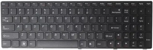 Alt view image 4 of 4 - US Keyboard Compatible with IBM Y570 Y570N Y570NT Y570P Y570I Laptop
