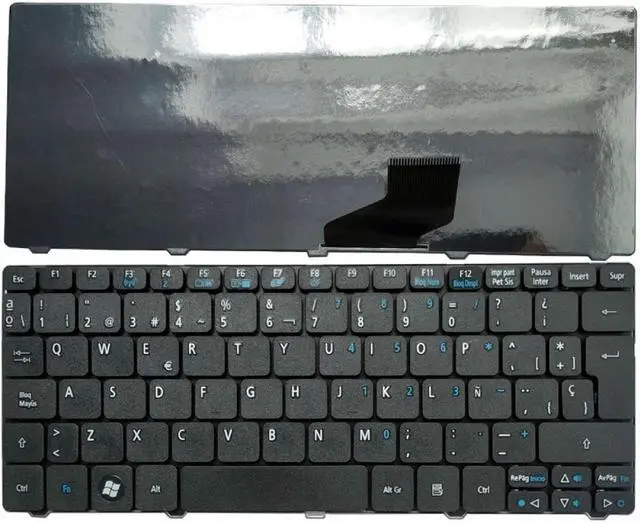Main image of Spanish Keyboard Compatible with Aspire ZE6 ZE7 PAV70 PAV80 NAV50 350 EM350 NAV51 355 EM355 D255E AOD255E NAV70 POVE6 SP Keyboard
