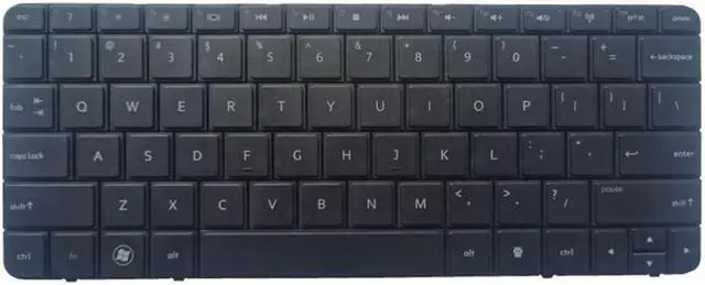 Alt view image 5 of 5 - US Keyboard Compatible with Compaq CQ10 110-3000 110-3019TX 3069TX Compatible with 608769-001 606618-001 Black