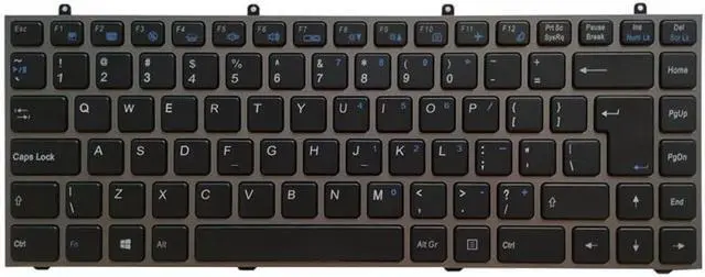 Alt view image 4 of 5 - Backlit UI Keyboard Compatible with K350C K350S W230ST W230SS W230SD NP7330 NP7338 Black MP-13C26D0J4302