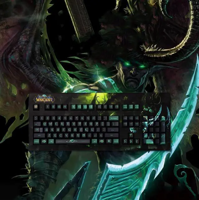 Alt view image 3 of 7 - Cherry G80-3494 Cherry Germany G80-3000/3494 World of Warcraft Game Mechanical Keyboard Full Key no Conflict Mechanical Keyboard (ILLIDAN, Brown Switch)