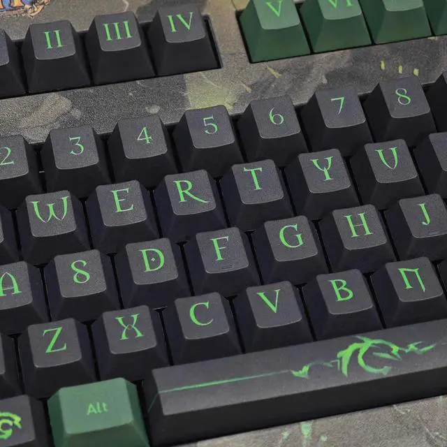 Alt view image 6 of 7 - Cherry G80-3494 Cherry Germany G80-3000/3494 World of Warcraft Game Mechanical Keyboard Full Key no Conflict Mechanical Keyboard (ILLIDAN, Brown Switch)