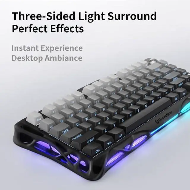 Alt view image 6 of 7 - 2025 Latest Mechanical Keyboard, Ideal for Office Typing with Stunning RGB Lighting. Features a one-Year Warranty, Doorstep delivery, and Exceptional Value for Money.
