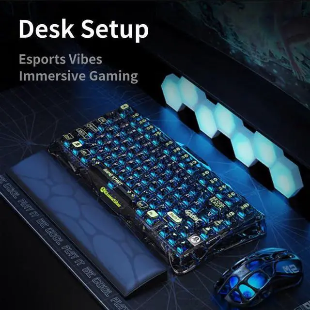 Alt view image 5 of 7 - 2025 Latest Mechanical Keyboard, Ideal for Office Typing with Stunning RGB Lighting. Features a one-Year Warranty, Doorstep delivery, and Exceptional Value for Money.