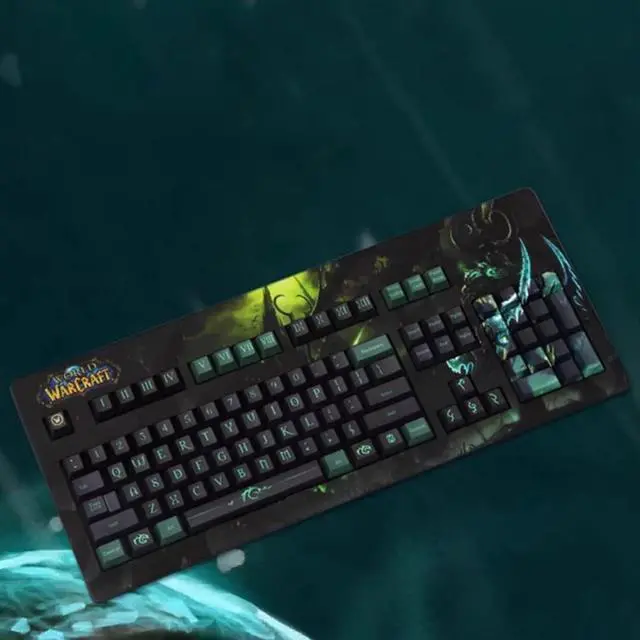 Alt view image 4 of 7 - Cherry G80-3494 Cherry Germany G80-3000/3494 World of Warcraft Game Mechanical Keyboard Full Key no Conflict Mechanical Keyboard (ILLIDAN, Brown Switch)