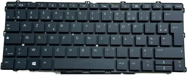 Main image of Backlit Black French Keyboard Compatible with X360 1030 G2 1030 G3