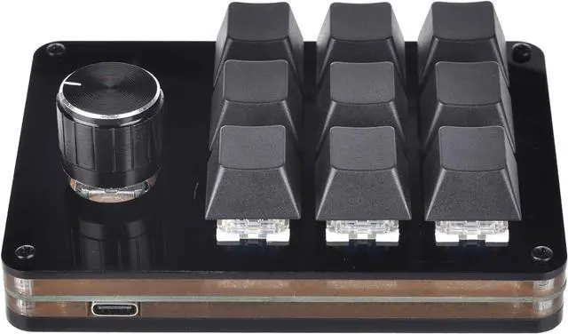 Alt view image 5 of 7 - Zgehnao 9 Key Macro Programmable Keyboard Mechanical Gaming Macro Keyboard With Knob KeyPad Hot Swap Gaming Keyboard