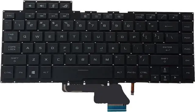 Alt view image 3 of 3 - Compatible with GA502G GA502D GA502I GU502G GU502DU GU502GV GU502L LW US Colors Backlit Keyboard