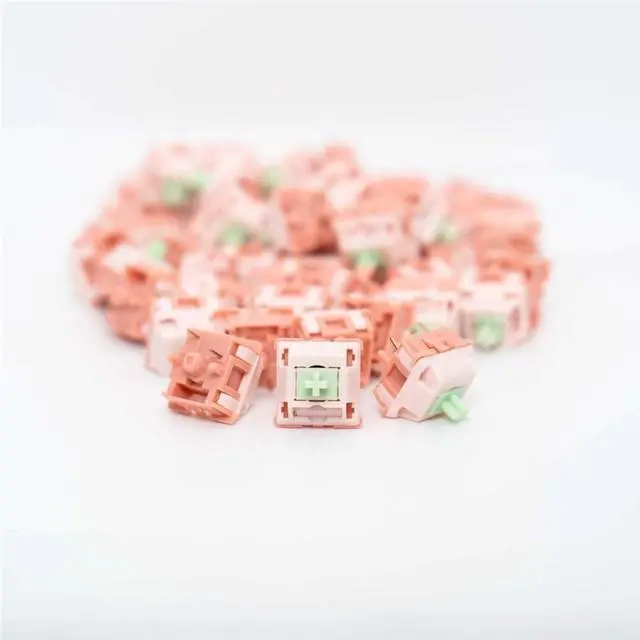 Alt view image 6 of 6 - BSUN Aniya Switch R2, 5Pin Pre-Lubed Linear Cream Switch for Custom Mechanical Keyboard(45g,110PCS)