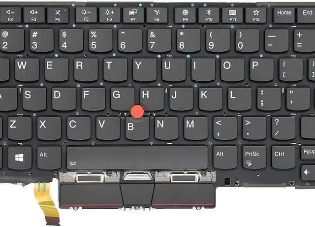 Alt view image 4 of 5 - Backlit Keyboard Compatible with X1 Carbon 7th Gen 9th Gen 2019 Models 20QD 20QE 20R1 20R2 Russian Layout
