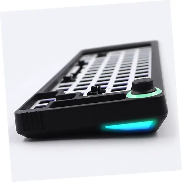 Alt view image 5 of 7 - PHENOFICE 1set Programmable Mechanical Keyboard Kit Compact Key Wired RGB Keyboard Case Detachable USB Cable