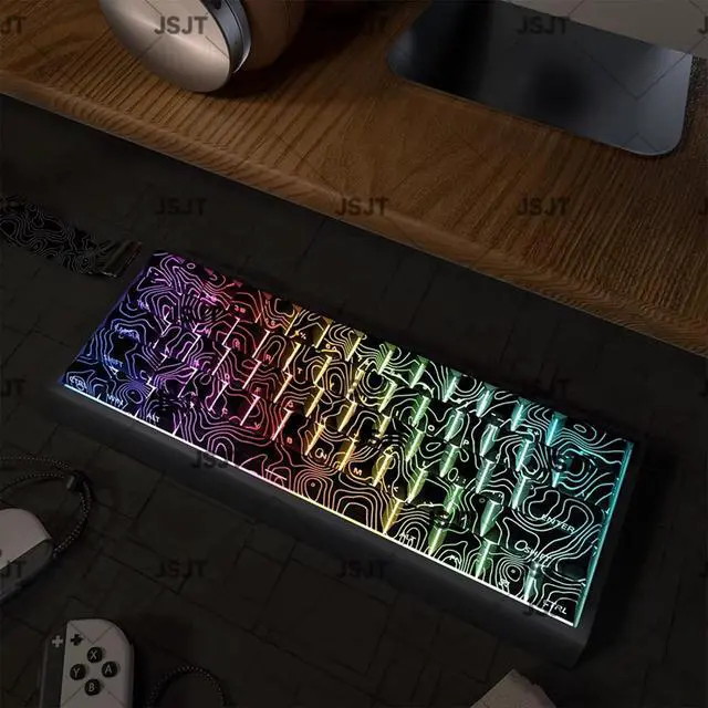 Alt view image 3 of 7 - YIBAISI 131Keys Side Backlit Keycap Set Side Print Ergonomic Backlit Keycaps for Mechanical Keyboards Extended Use