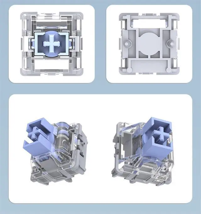 Alt view image 4 of 5 - Latenpow Deng God Magnetic Switch, Linear Pre-lubed Pre-Travel Hall-Effect Switch for Looting/Wooting/APEX PRO(70PCS)