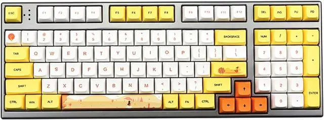 Alt view image 3 of 5 - 129Keys Keycaps Height DYE-SUB Keycap for Switches Mechanical Keyboards Autumn Keycap