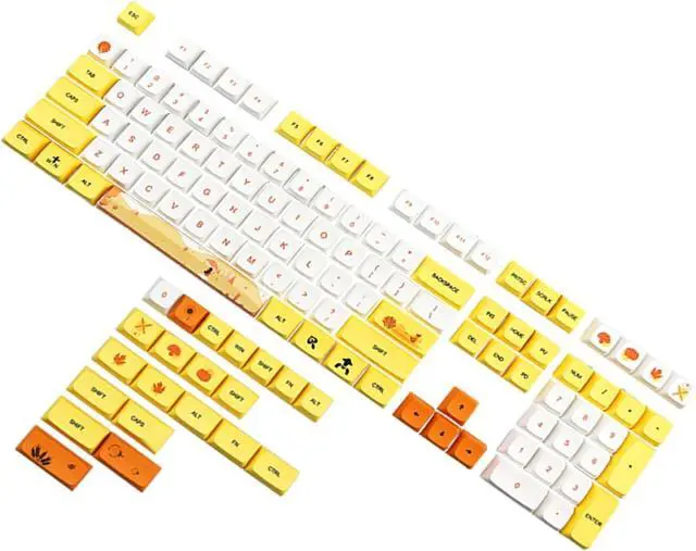 Alt view image 5 of 5 - 129Keys Keycaps Height DYE-SUB Keycap for Switches Mechanical Keyboards Autumn Keycap