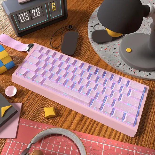 Alt view image 5 of 5 - Side Backlit Keycap Set Side Print 136Keys, Ergonomic Keycaps for Mechanical Keyboards Extended Use