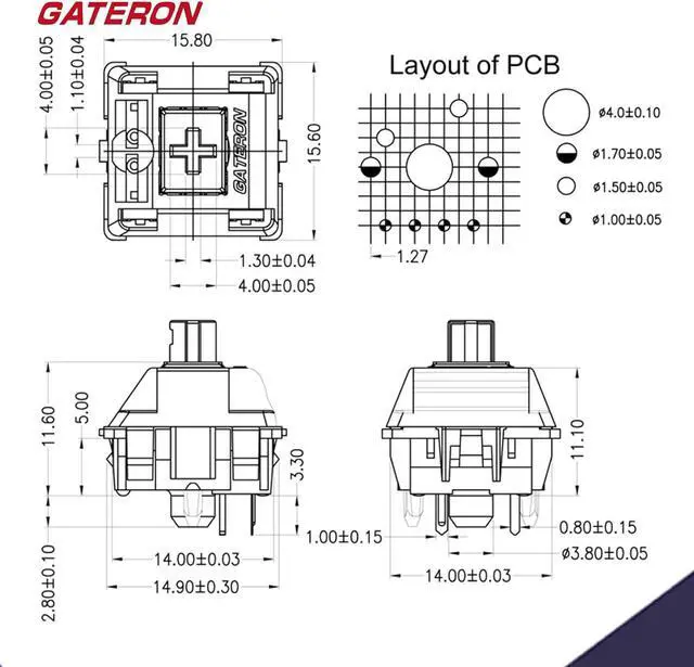Alt view image 3 of 4 - GATERON Oil King V2 Pre Lubed 5pin Linearr Keyboard for MX Gaming Mechanical Keyboard (90 Pcs, Oil King)