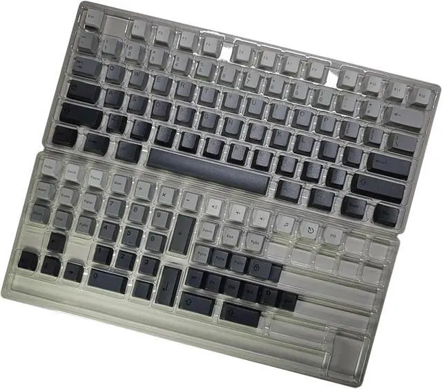 Alt view image 4 of 7 - Ubxvamm 125Keys Original Height Dye Sublimation Gradients Keycaps Top/Side Engraveds for Mechanical Keyboards Keycaps