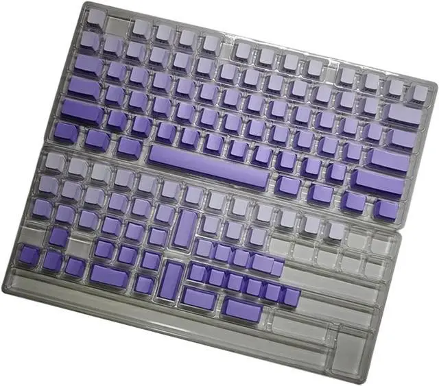 Alt view image 6 of 7 - Ubxvamm 125Keys Original Height Dye Sublimation Gradients Keycaps Top/Side Engraveds for Mechanical Keyboards Keycaps