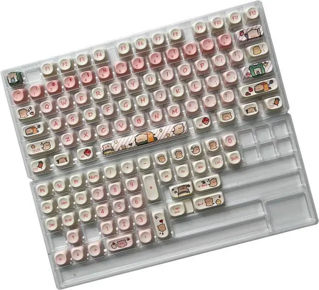 Main image of Ubxvamm 118Keys Pigs Themed Keycaps Dye Sublimation Height Keycap for Switches Mechanical Keyboards