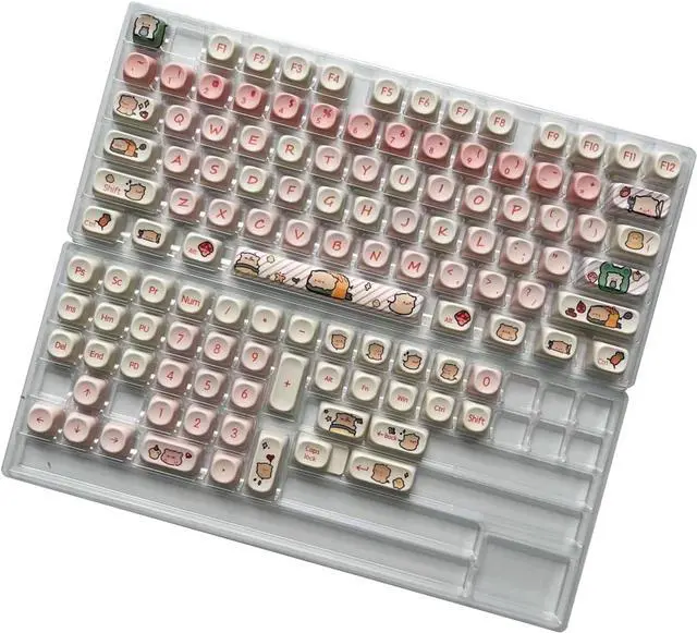 Alt view image 5 of 7 - Ubxvamm 118Keys Pigs Themed Keycaps Dye Sublimation Height Keycap for Switches Mechanical Keyboards