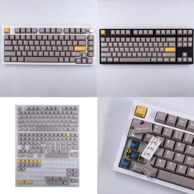 Alt view image 3 of 7 - YUGSHNKFC 166Key Full Set Keycaps with Original Height for Mechanical Keyboards, Unisex, AllPurpose ABS Durability Key Caps