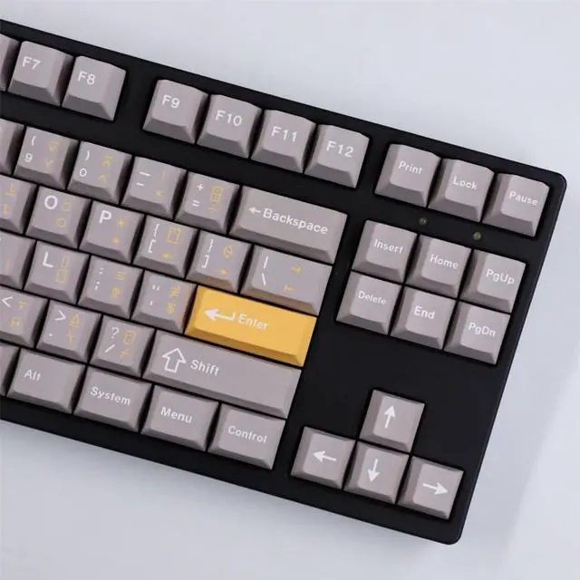 Alt view image 5 of 7 - YUGSHNKFC 166Key Full Set Keycaps with Original Height for Mechanical Keyboards, Unisex, AllPurpose ABS Durability Key Caps