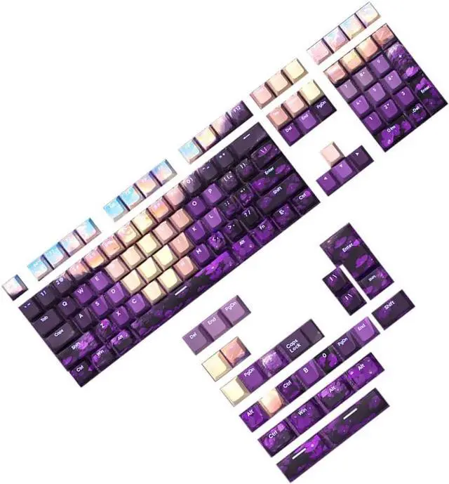 Alt view image 2 of 7 - ljhnba 108/135 Valley Original Keycaps Front Print Backlit Dye Sublimation KeyCap for Mechanical Keyboards