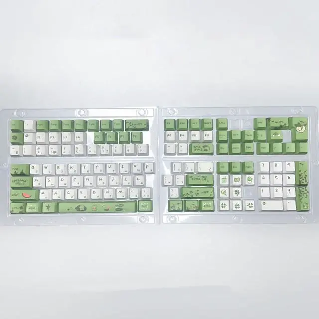 Alt view image 5 of 7 - YUGSHNKFC Russian Keycaps Frogs Theme Keycaps OEM Dye Sublimation for 61/64/68/75/87/98/104 Mechanical Keyboard